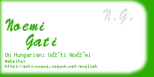 noemi gati business card